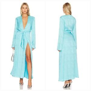 Camila Coelho Millie Maxi Dress in Bright Blue Medium